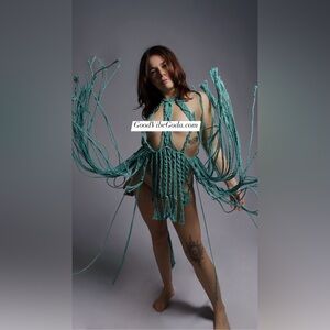 Handmade Macrame Crochet Dress Unique Fashion Week